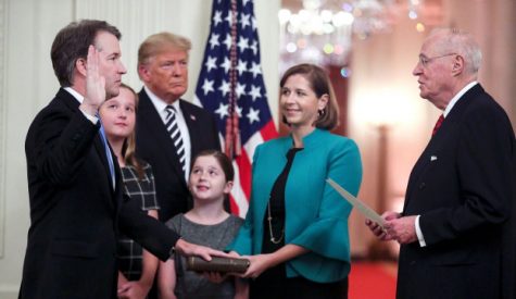 Private Ceremony of Brett Kavanaugh getting sworn in inside the oval office