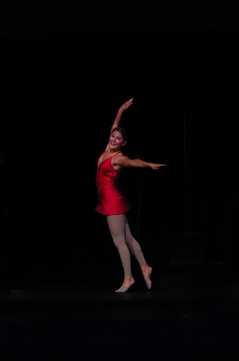 Lily Schneider performs for the LCHS Dance Team.